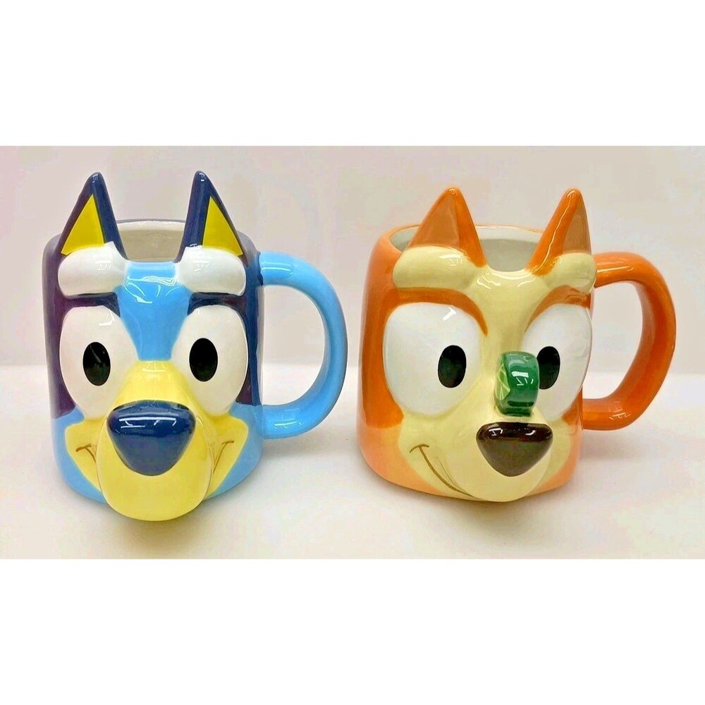 Bluey And Bingo Mugs- Set Of 2 - 15 oz